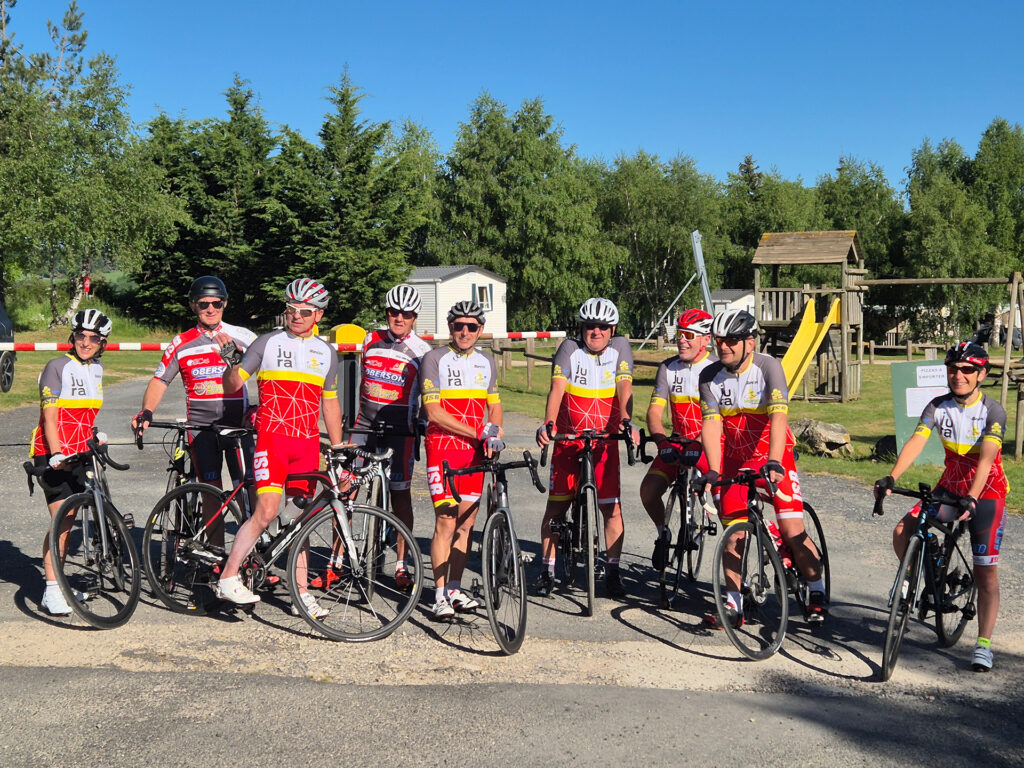 Accueil cyclotouristes en groupe en camping