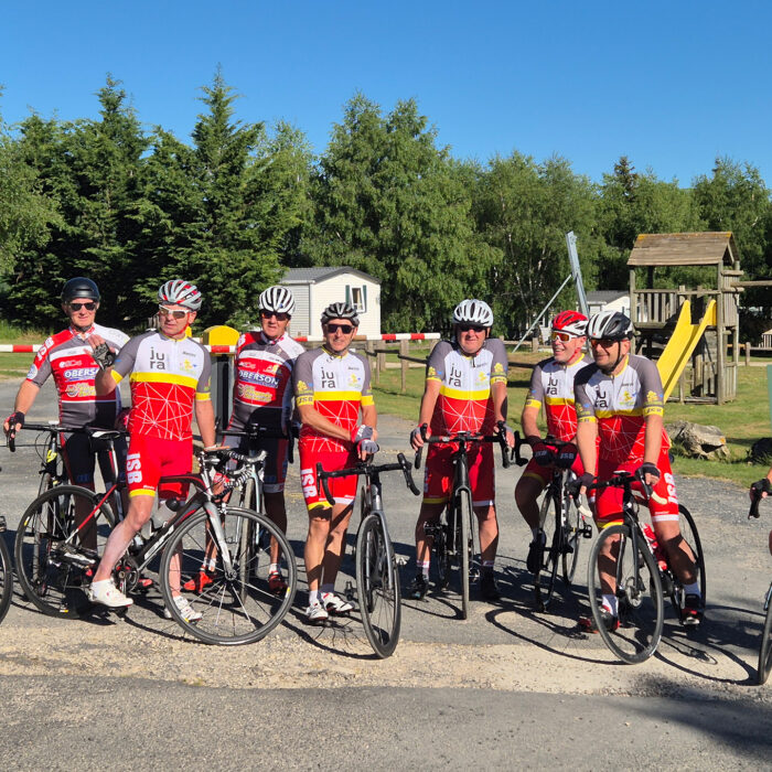 Accueil cyclotouristes en groupe en camping