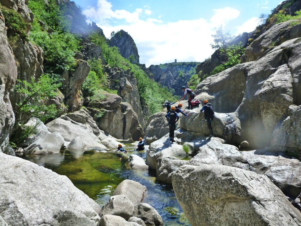 Canyoning en Lozère au camping les sous bois du lac