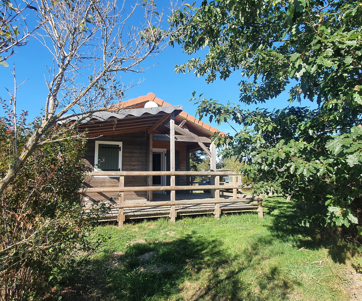 Chalet premium plus au camping en Lozère