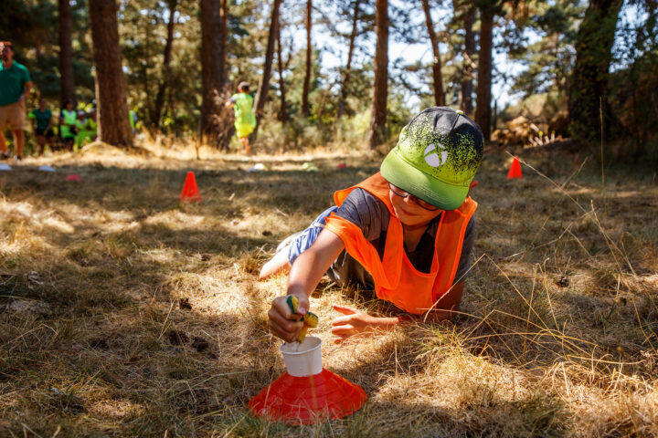 Jeux collectifs pour enfants et adolescents au camping Les sous bois du lac en Lozère