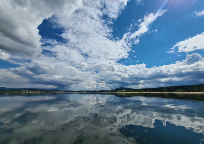 Lac de Naussac à Langogne en Margeride