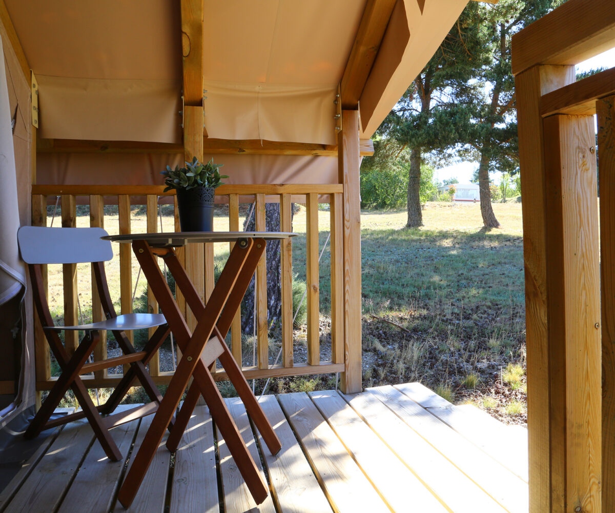 Tente Cosy lodge en camping en Lozère