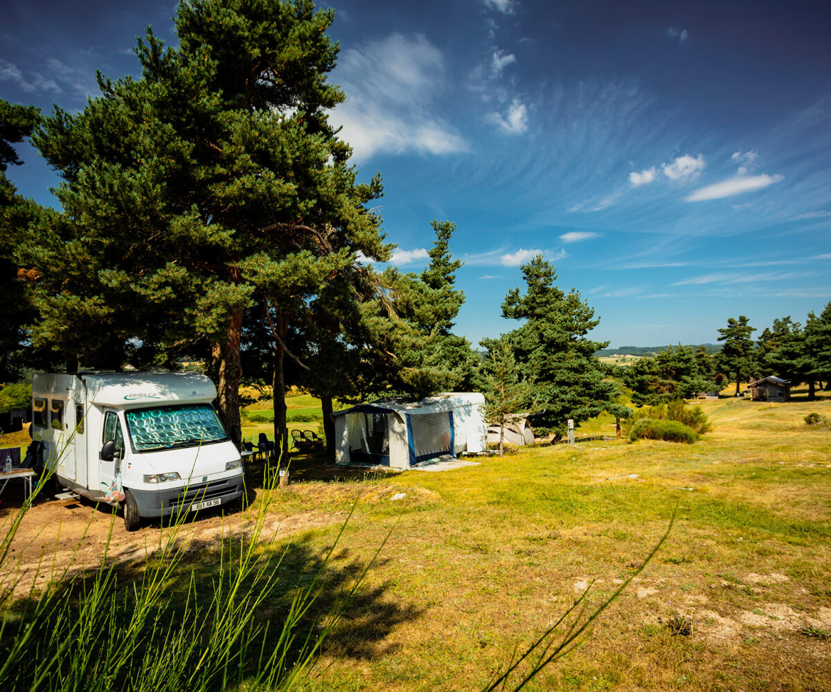 Camper à Langogne à proximité du lac de Naussac