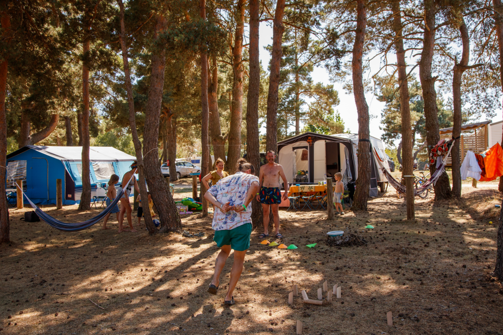Camper proche du lac de Naussac